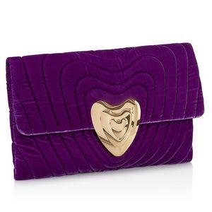 NWT: ESCADA Berry Heart velvet Bag